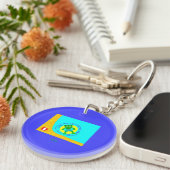 FrankenCheese Summer Round Sleutelhanger (Voorkant Rechts)