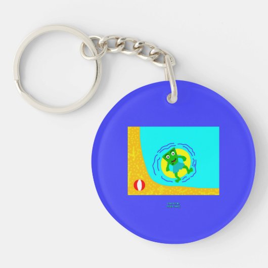 FrankenCheese Summer Round Sleutelhanger (Voorkant)