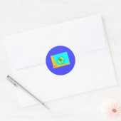 FrankenCheese Summer Round Sticker (Envelop)