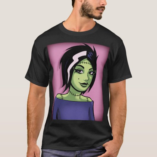 Frankenchica van Defenders of Monstro City T-shirt (Voorkant)