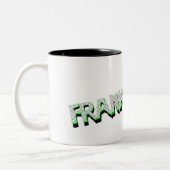 Frankengebogen design koffiekoffie-mok! tweekleurige koffiemok (Links)