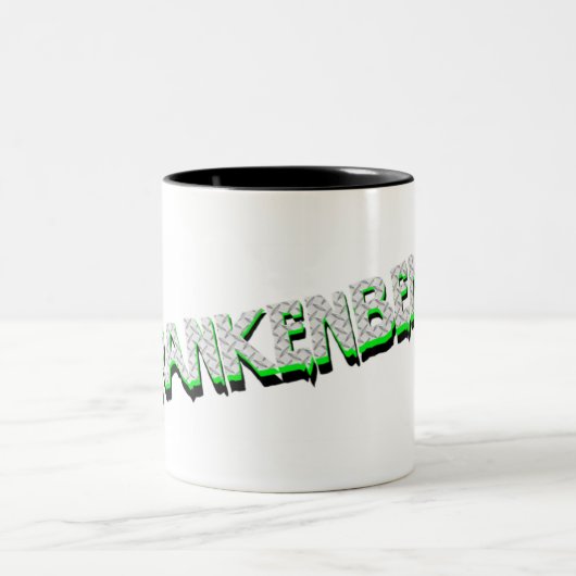 Frankengebogen design koffiekoffie-mok! tweekleurige koffiemok (Center)