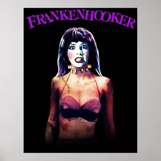 Frankenhooker Retro Cult Classic Horror Comedy Poster (Voorkant)