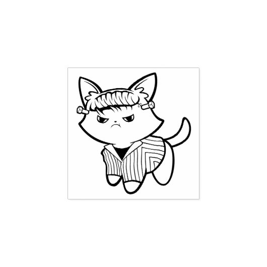 Frankenkitty Rubber Stamp Rubberstempel (Afrduk)