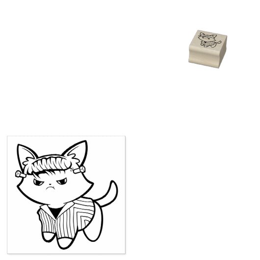 Frankenkitty Rubber Stamp Rubberstempel (Gestempeld)