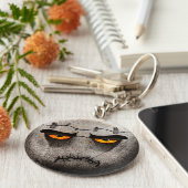 Frankenmoji Vintage-sleutelhanger Sleutelhanger (Zijkant)