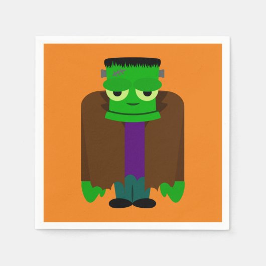 Frankenmonster Halloween verkleed Servet (Voorkant)