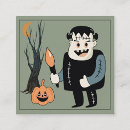 Frankenmonster Happy Halloween van leraar Informatiekaartje