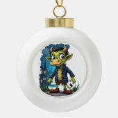 Frankenmoo Keramische Bal Ornament (Voorkant)