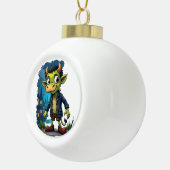 Frankenmoo Keramische Bal Ornament (Rechts)