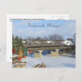 Frankenmuth Covered Wooden Bridge Michigan Briefkaart (Voorkant / Achterkant)