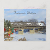 Frankenmuth Covered Wooden Bridge Michigan Briefkaart (Voorkant)