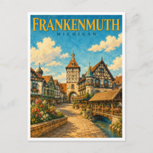 Frankenmuth Michigan Beiers dorps GeoSaga Briefkaart