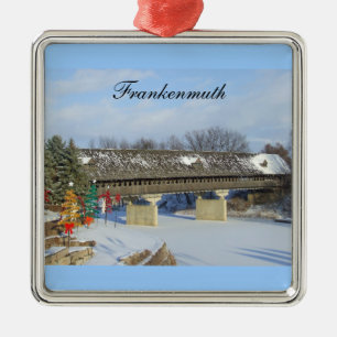 Frankenmuth Michigan Kerstversier Metalen Ornament