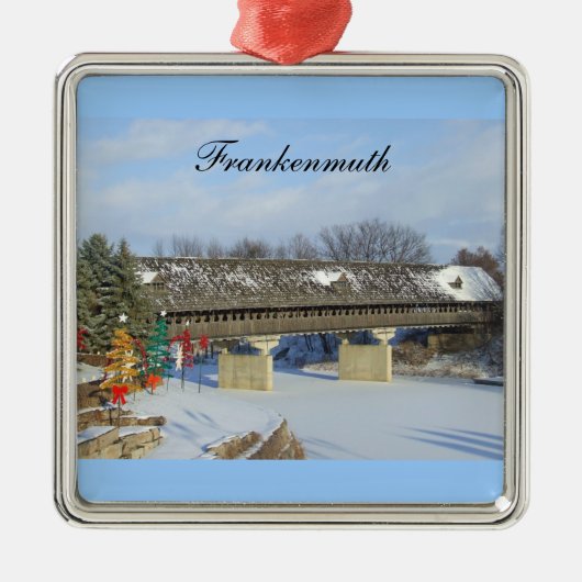 Frankenmuth Michigan Kerstversier Metalen Ornament (Voorkant)