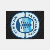 Frankenmuth Michigan Mi Retro Winter Forest Souven Fleece Deken (Voorkant (Horizontaal))