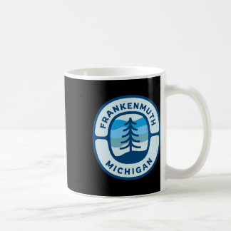 Frankenmuth Michigan Mi Retro Winter Forest Souven Koffiemok