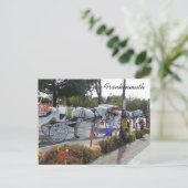 frankenmuth-michigan-white-horse-buggy-carrier-fa briefkaart (Staand voorkant)