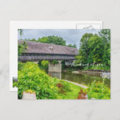 Frankenmuths bedekte brug die je denkt briefkaart (Voorkant / Achterkant)