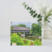 Frankenmuths Covered Bridge Dank u Briefkaart (Staand voorkant)