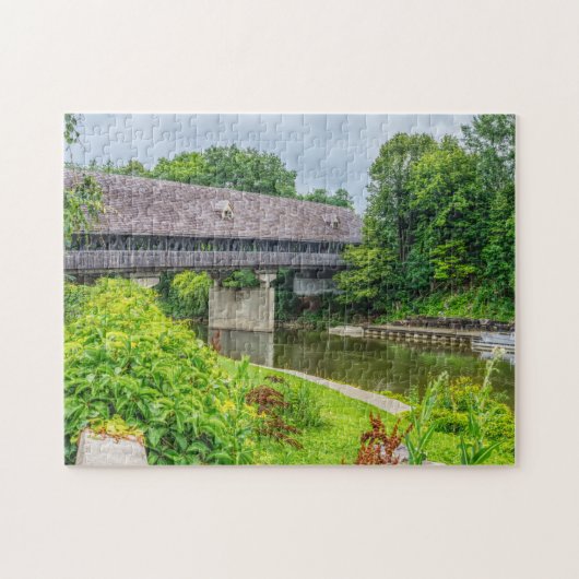 Frankenmuths Covered Bridge Legpuzzel (Horizontaal)
