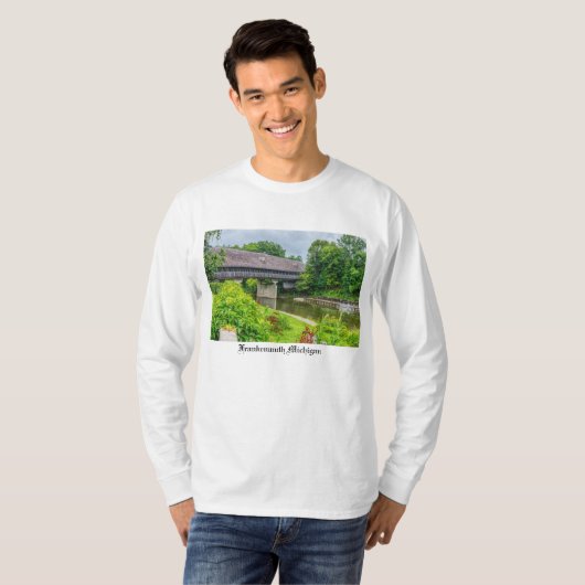 Frankenmuths Covered Bridge Long Sleeve T-Shirt (Voorkant volledig)