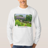 Frankenmuths Covered Bridge Long Sleeve T-Shirt (Voorkant)