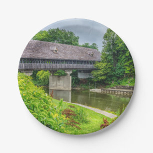 Frankenmuths Covered Bridge Papieren Bordje