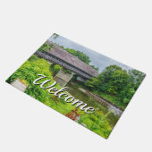 Frankenmuths Covered Bridge Welcome Doormat Deurmat (Schuin)