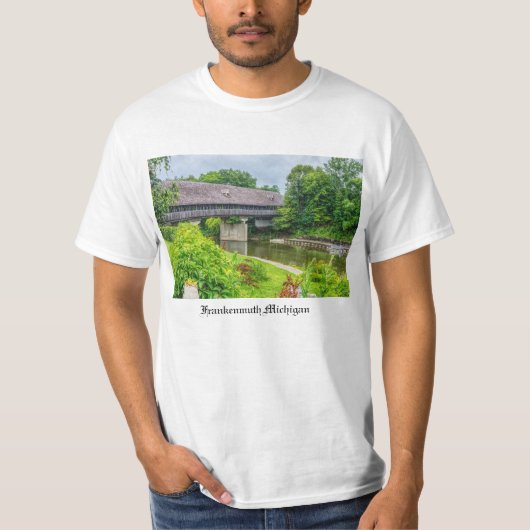 Frankenmuths Overdekte Brug T-Shirt (Voorkant)
