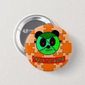 Frankenpanda Halloween knopen en geschenken! Ronde Button 5,7 Cm (Voorkant /achterkant)