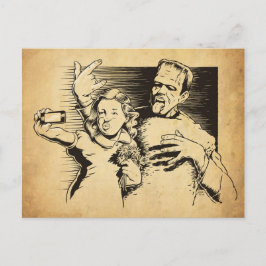 Frankenselfie Briefkaart