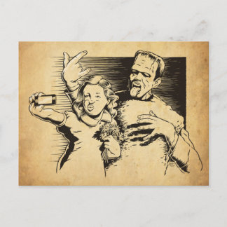 Frankenselfie Briefkaart