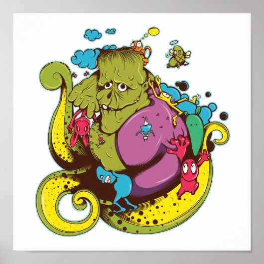 frankenstehemel in de hel poster (Voorkant)