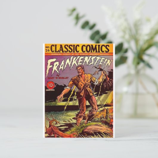 frankenstein-3 briefkaart (Staand voorkant)