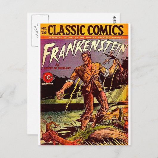 frankenstein-3 briefkaart (Voorkant / Achterkant)