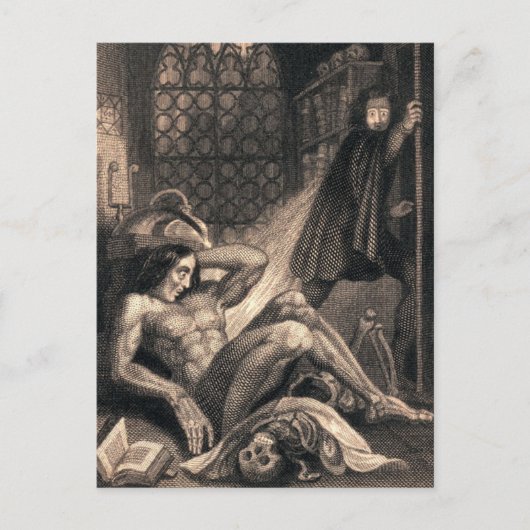 Frankenstein Art Briefkaart (Voorkant)