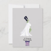 Frankenstein Baby shower bingogame Notitiekaartje (Achterkant)