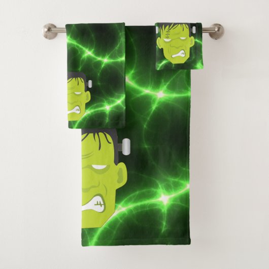 Frankenstein Bathroom Towel Set Bad Handdoek (Insitu)