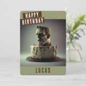 Frankenstein Birthday Kaart (Staand voorkant)