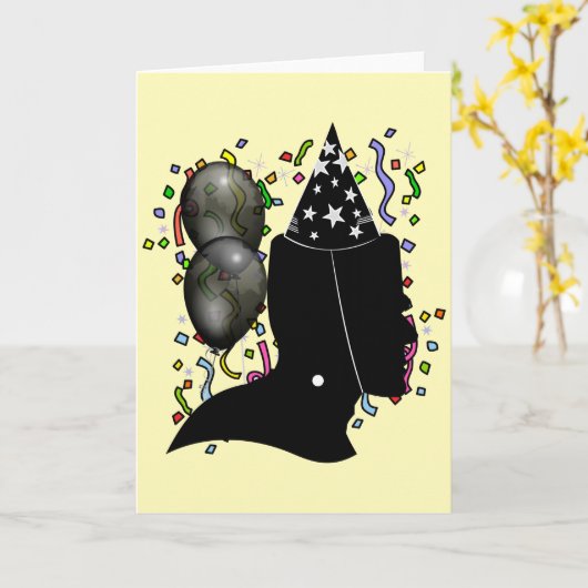 Frankenstein Birthday Kaart (Gele Bloem)