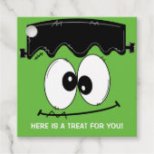 Frankenstein Birthday Party Halloween Bedankjes Labels (Voorkant)