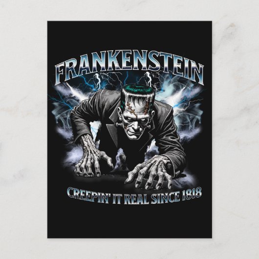 Frankenstein Bootleg Style Briefkaart (Voorkant)