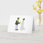 Frankenstein & Bride Kaart (Gele Bloem)