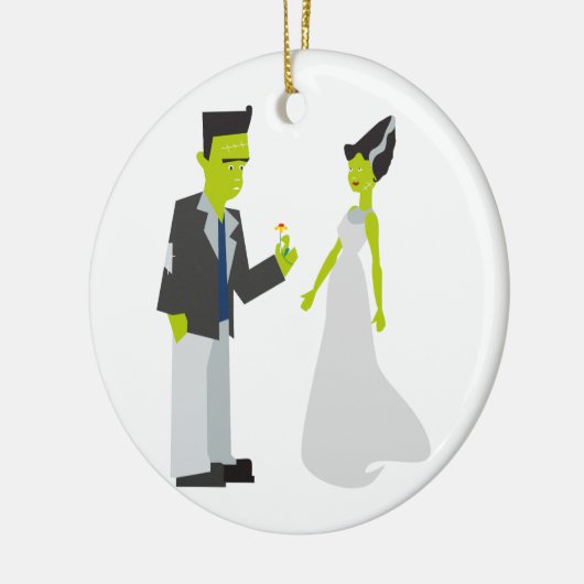 Frankenstein & Bride Keramisch Ornament (Links)
