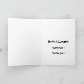 Frankenstein & Bruid - het Wenskaart van Halloween Kaart (Binnen)