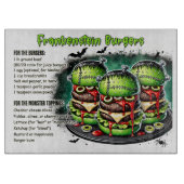Frankenstein Burgers Snijplank (Voorkant)