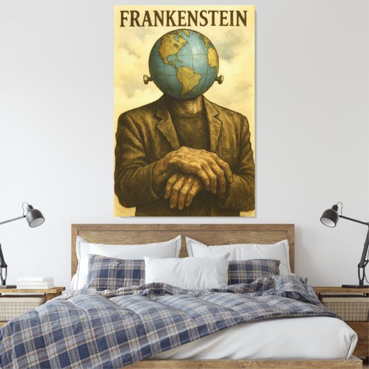 FRANKENSTEIN Canvasprint Canvas Afdruk (Insitu (Slaapkamer))