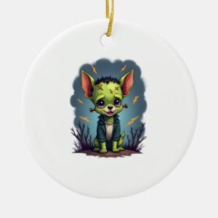 Frankenstein Chihuahua Schok Keramisch Ornament