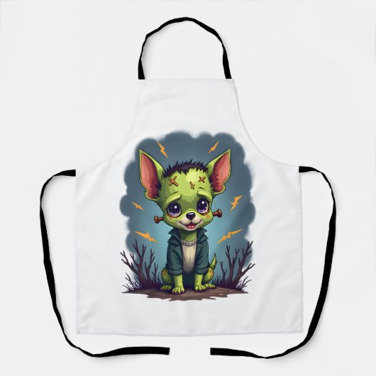Frankenstein Chihuahua Schok Schort (Voorkant)